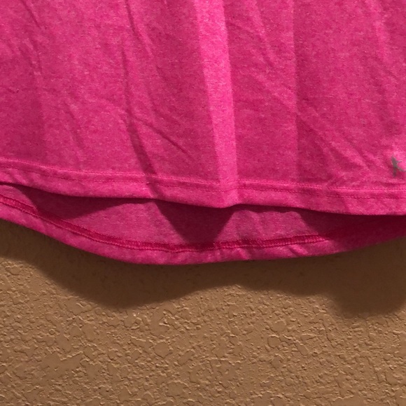 Very gently worn Danskin Now Top. Fushia pink. Semi fitted. Medium. 100% poly - Picture 7 of 9